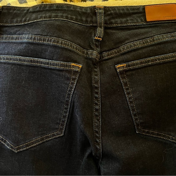 New - Lands End straight leg jeans. Size 6 tall - Picture 4 of 6